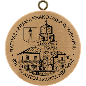 No. 169 - Ratusz i Brama Krakowska w Wieluniu