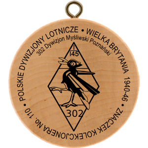 No. 50110 - Kolekcjonera No.110 Polskie Dywizjony Lotnicze - Wielka Brytania 1940-46, 302 Dywizjon Myśliwski Poznański