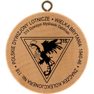 No. 50118 - Kolekcjonera No.118 Polskie Dywizjony Lotnicze - Wielka Brytania 1940-46, 315 Dywizjon Myśliwski Dębliński