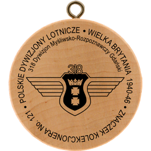 No. 50121 - Kolekcjonera No.121 Polskie Dywizjony Lotnicze - Wielka Brytania 1940-46, 318 Dywizjon Myśliwsko-Rozpoznawczy Gdański